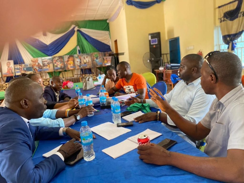 pre-consultation Workshop with stakeholders at the Bombali District Council Hall on the world Bank component 3 of Accountable Governance for Basic Service Delivery AGBSD Project