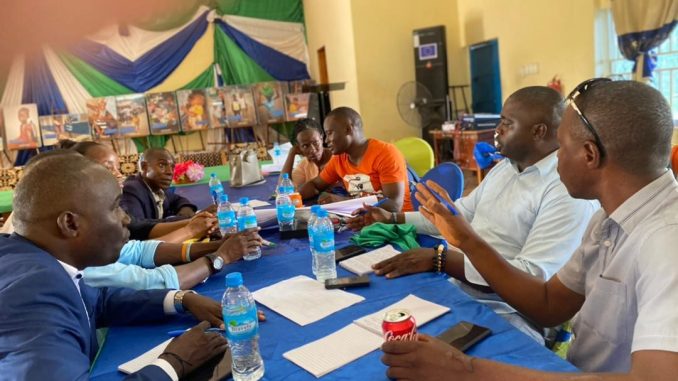 pre-consultation Workshop with stakeholders at the Bombali District Council Hall on the world Bank component 3 of Accountable Governance for Basic Service Delivery AGBSD Project